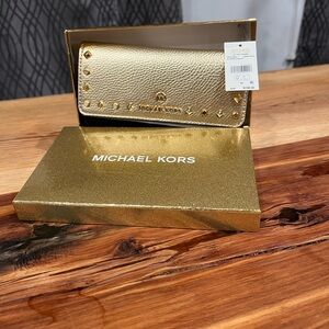 Michael Kors Gold Studded Wallet